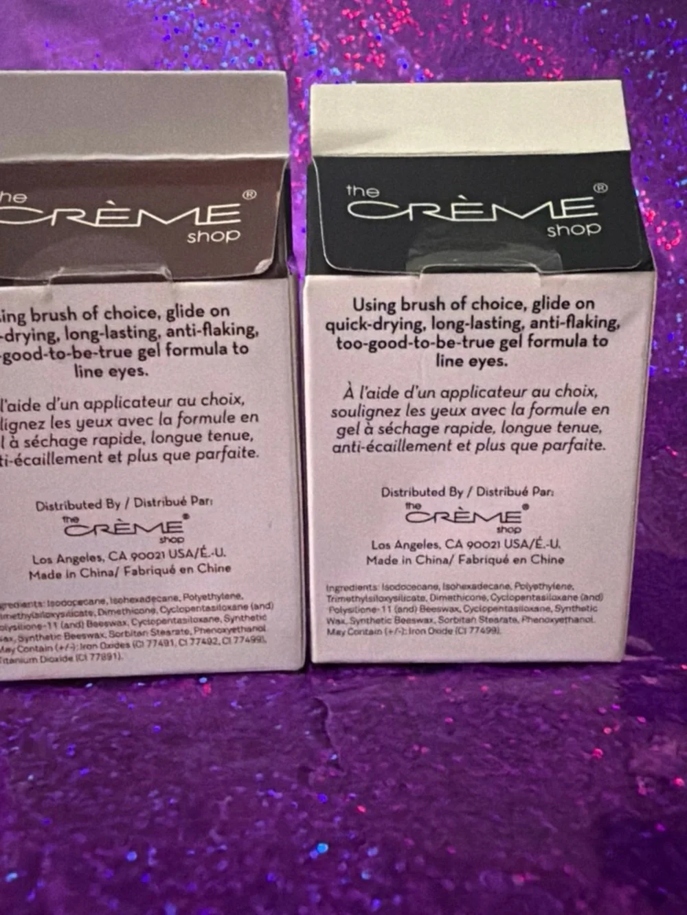 Bundle of the Crème Shop Creamy Gel Eyeliner - Black & Dark Brown